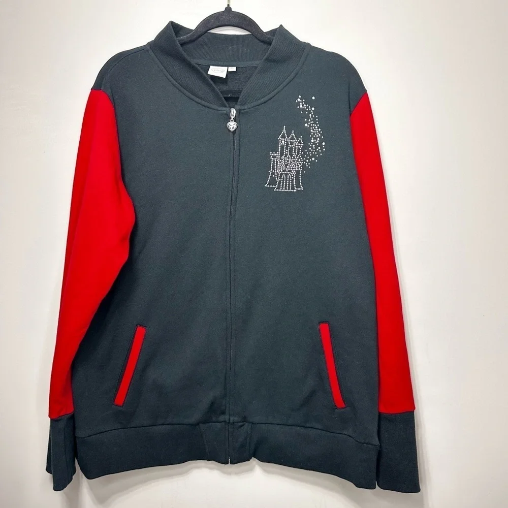 Disney Mickey & Minnie Mouse red black jacket - Picture 2 of 12